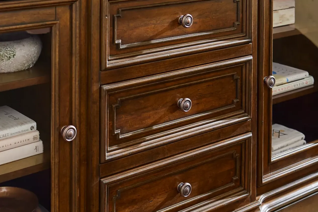 Havertys Cleveland Entertainment Console Brown Clearance
