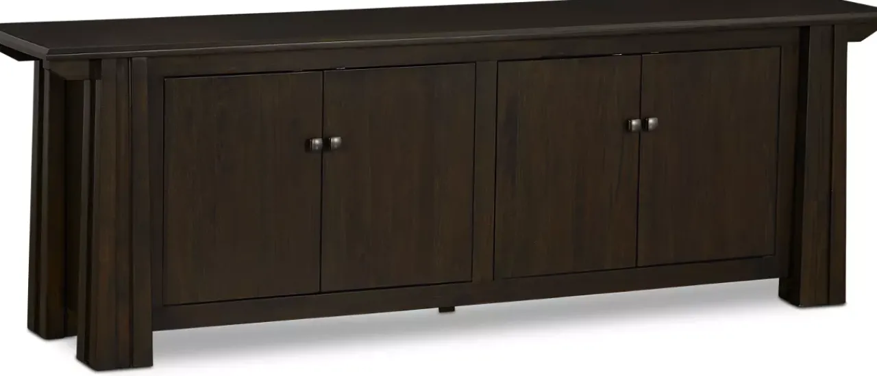 Havertys Copley Square Media Console Espresso Sale