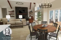 Havertys Copper Canyon Dining Table New