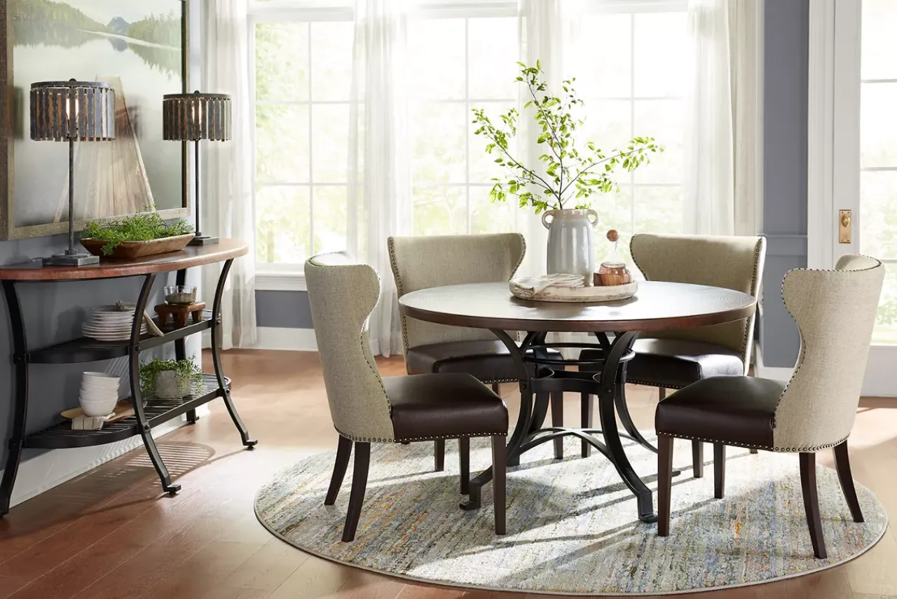 Havertys Copper Canyon Dining Table New