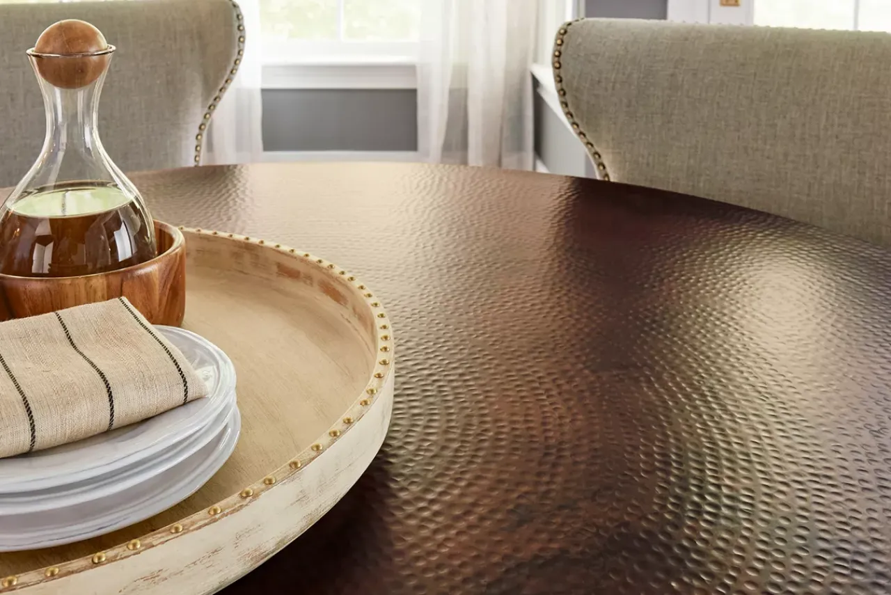 Havertys Copper Canyon Dining Table New