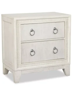 Havertys Corsica Nightstand Pearl White