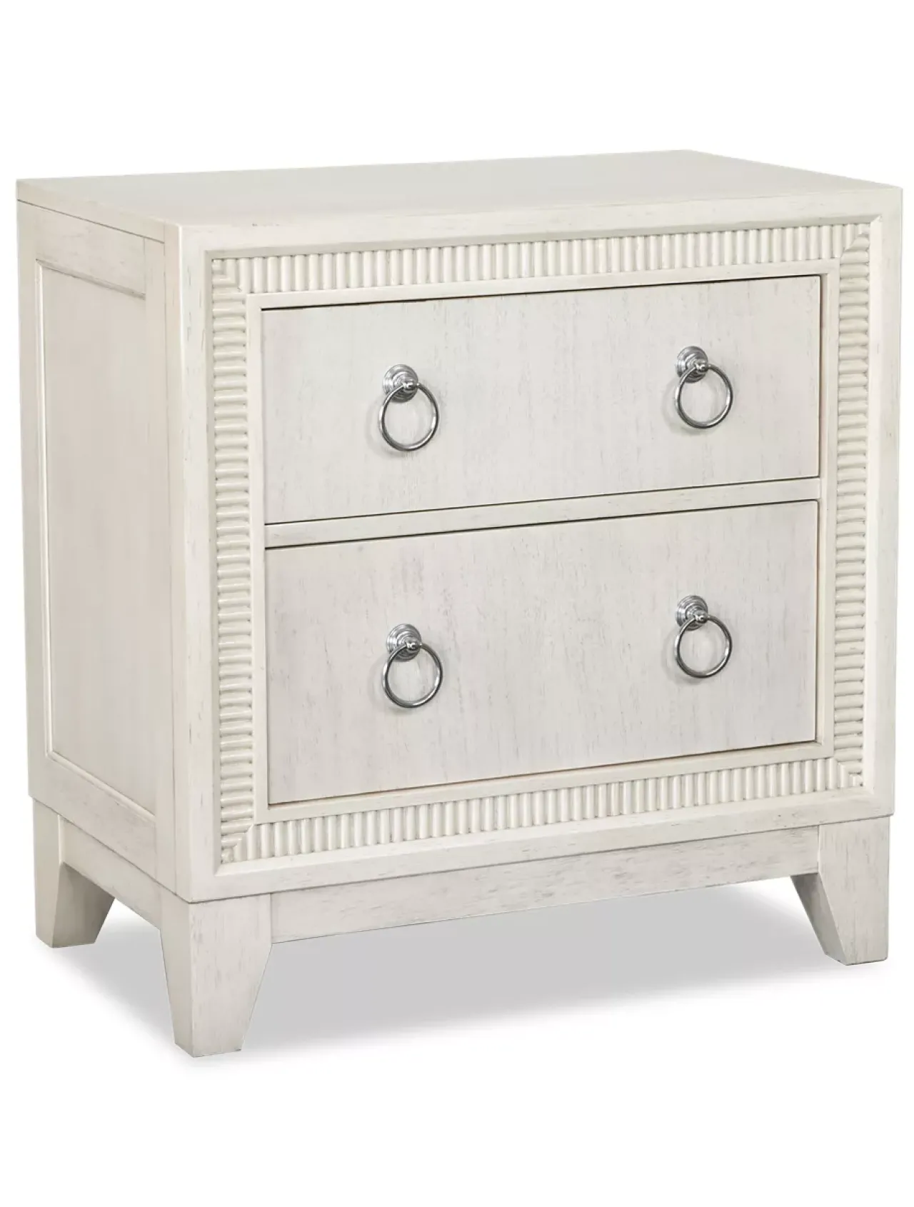 Havertys Corsica Nightstand Pearl White