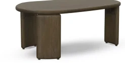 Havertys Cruz Large Coffee Table Cocoa Brown Clearance