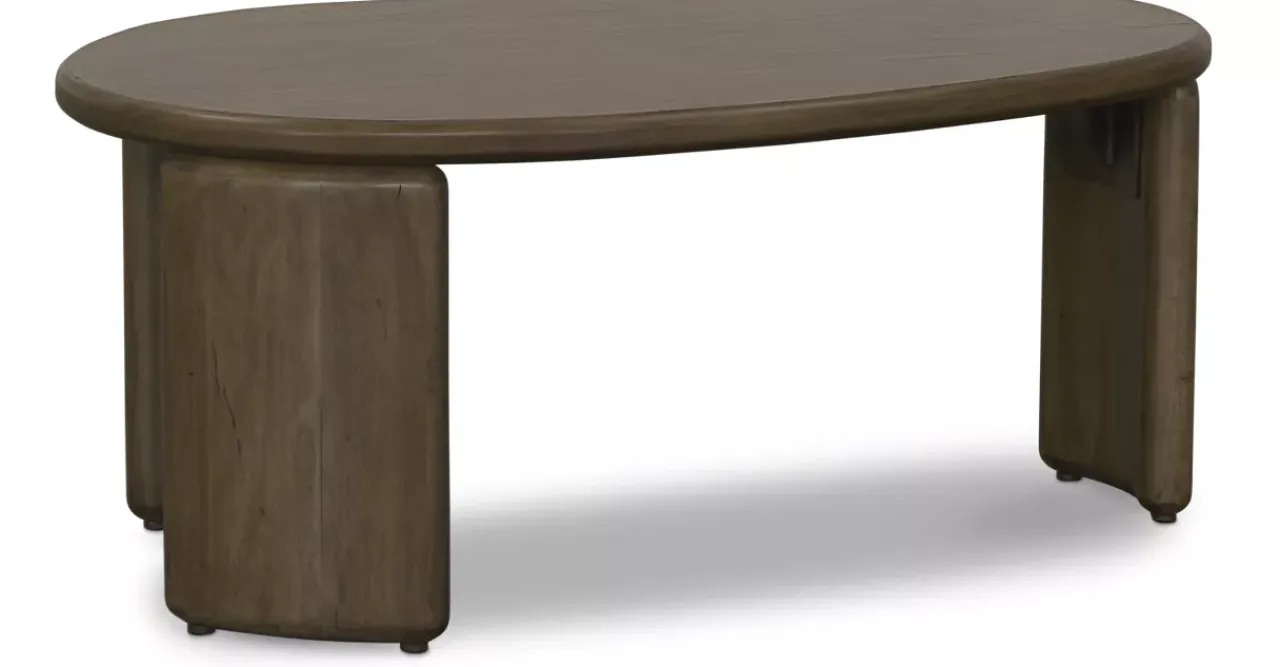 Havertys Cruz Medium Coffee Table Cocoa Brown Clearance