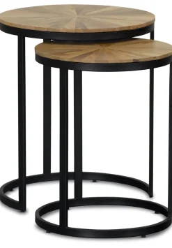 Havertys Cyrus Bunching Side Table Natural Mango Outlet