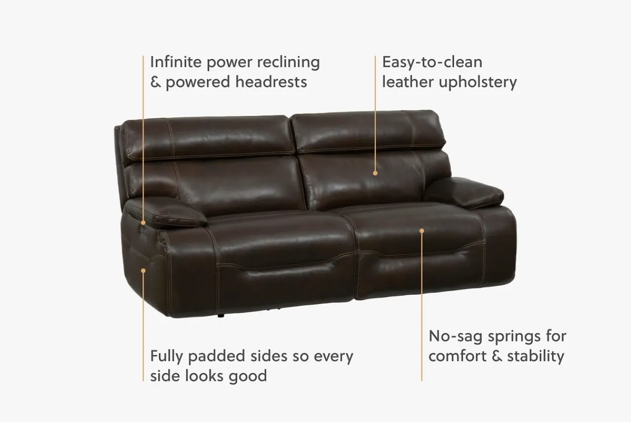 Havertys Denver Power Reclining Sofa Clearance