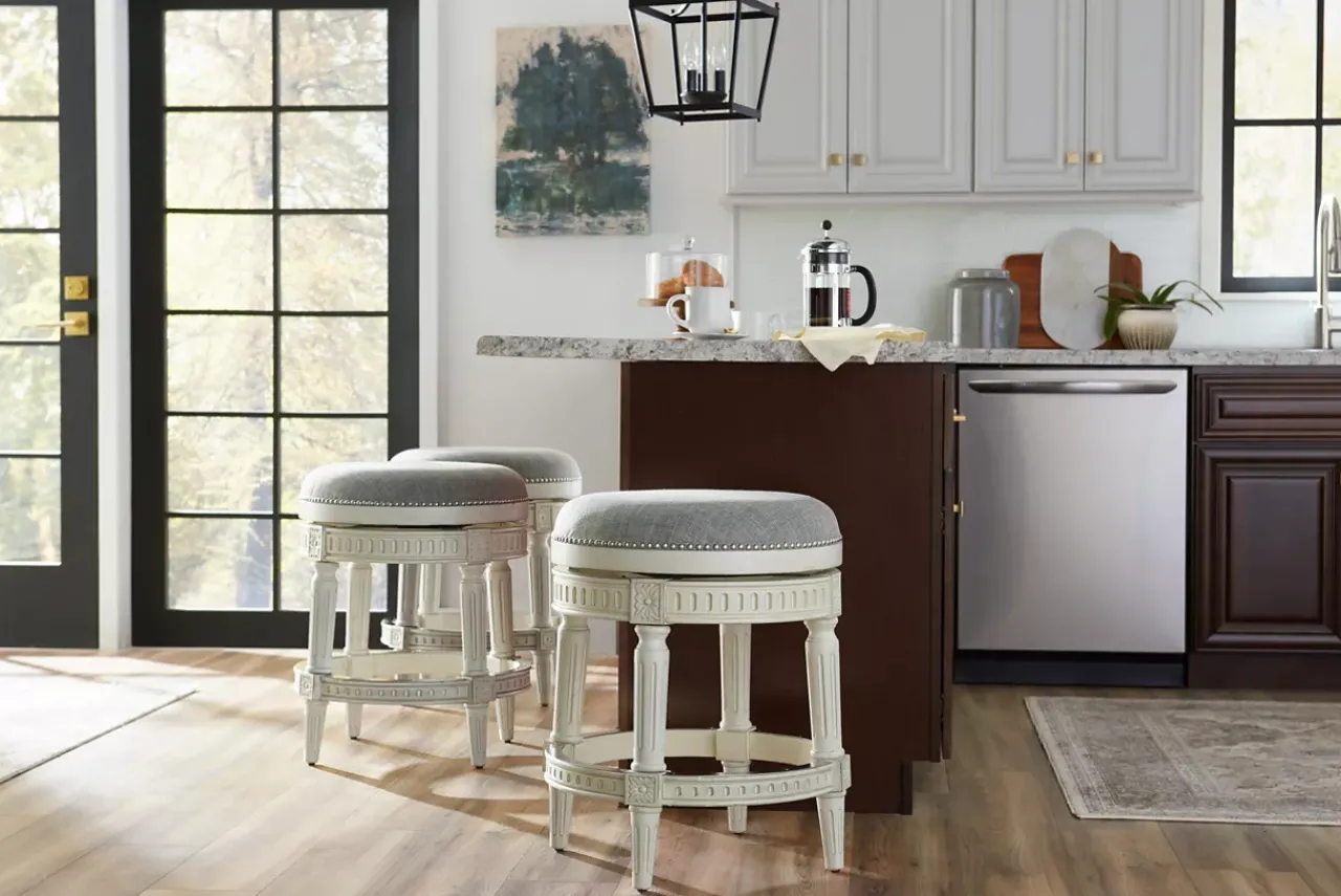 Havertys Draper Backless Barstool Hot
