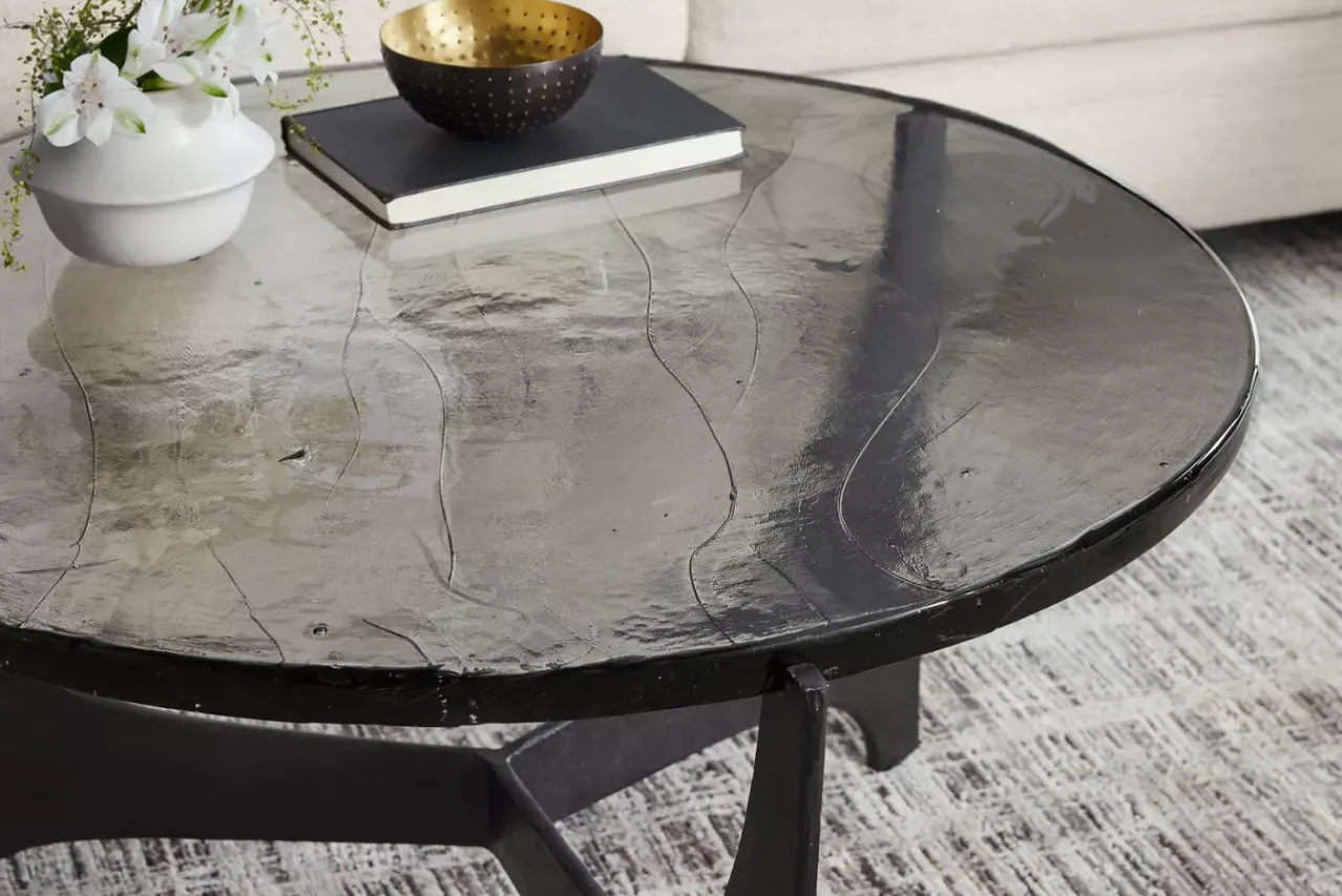 Havertys Dune Coffee Table Matte Black Online