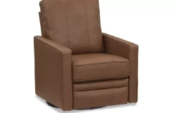 Havertys Edgar Swivel Recliner Rangers Russet