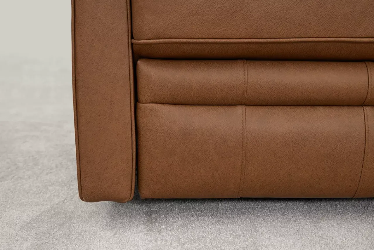 Havertys Edgar Swivel Recliner Rangers Russet