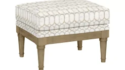 Havertys Elise Wooden Accent Ottoman Hot