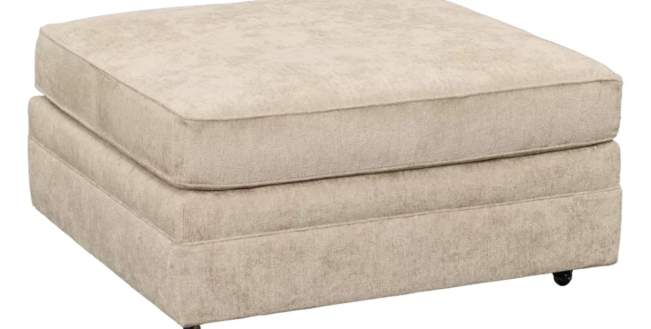 Havertys Elizabeth Cocktail Ottoman Anderson Champagne Clearance