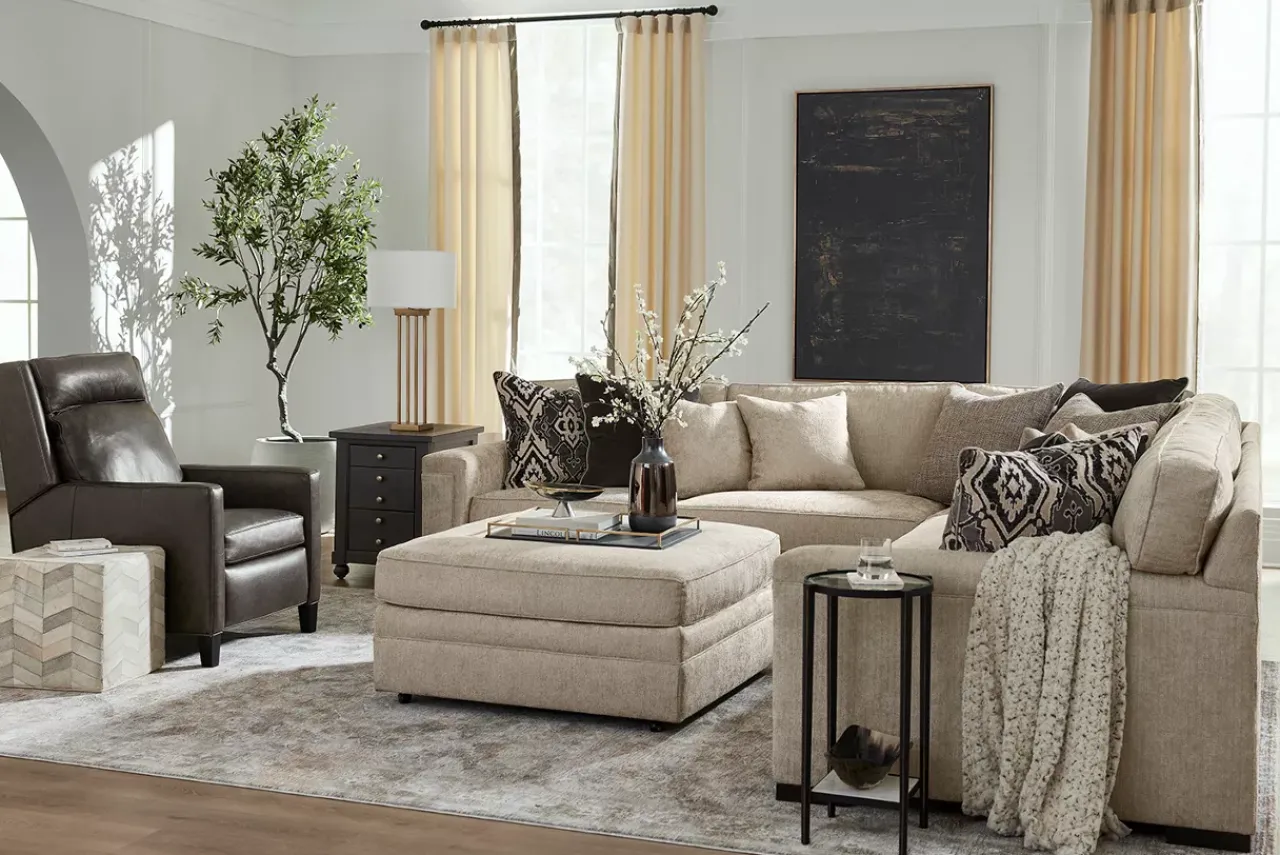 Havertys Elizabeth Recliner Untouchable Grey Trend Outlet