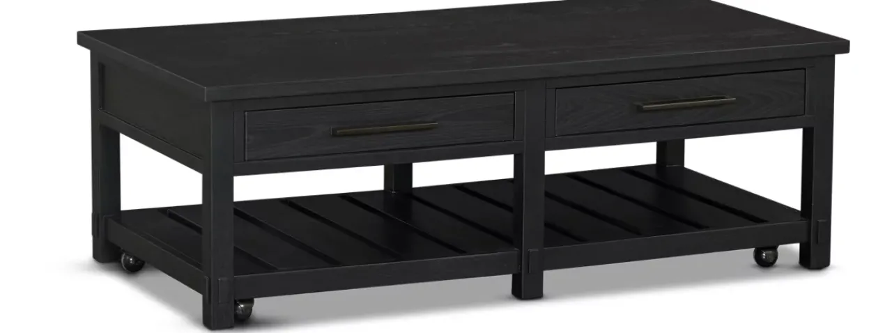 Havertys Everett Coffee Table Black Clearance