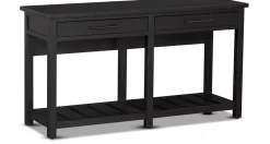 Havertys Everett Sofa Table Black
