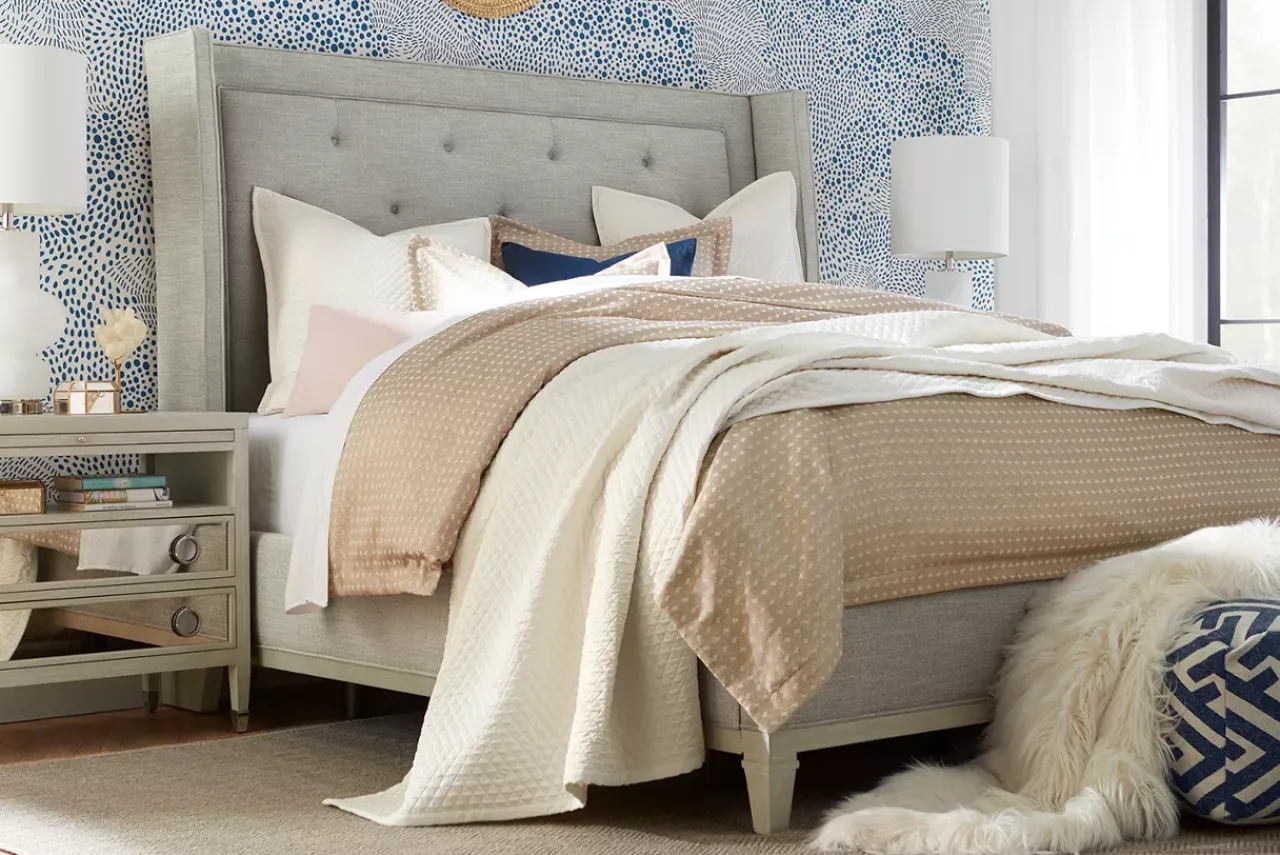 Havertys Flax Coverlet Ensemble Coverlet Ensemble New
