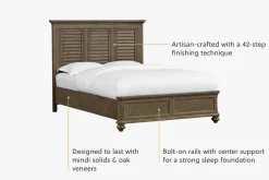 Havertys Forest Park Bed New