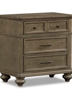 Havertys Forest Park Drawer Nightstand Gray