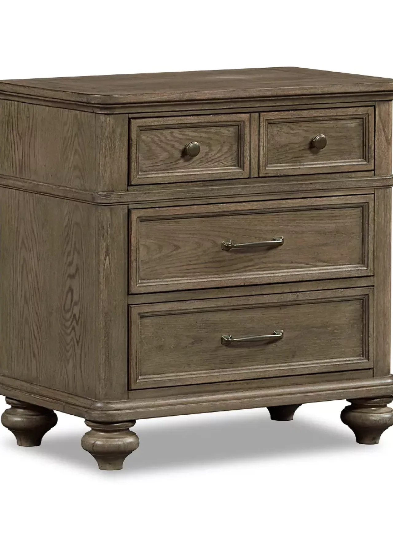 Havertys Forest Park Drawer Nightstand Gray
