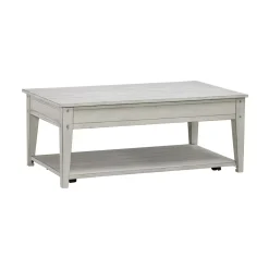 Havertys Freeport Lift Top Coffee Table Weathered White Sale