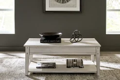 Havertys Freeport Lift Top Coffee Table Weathered White Sale