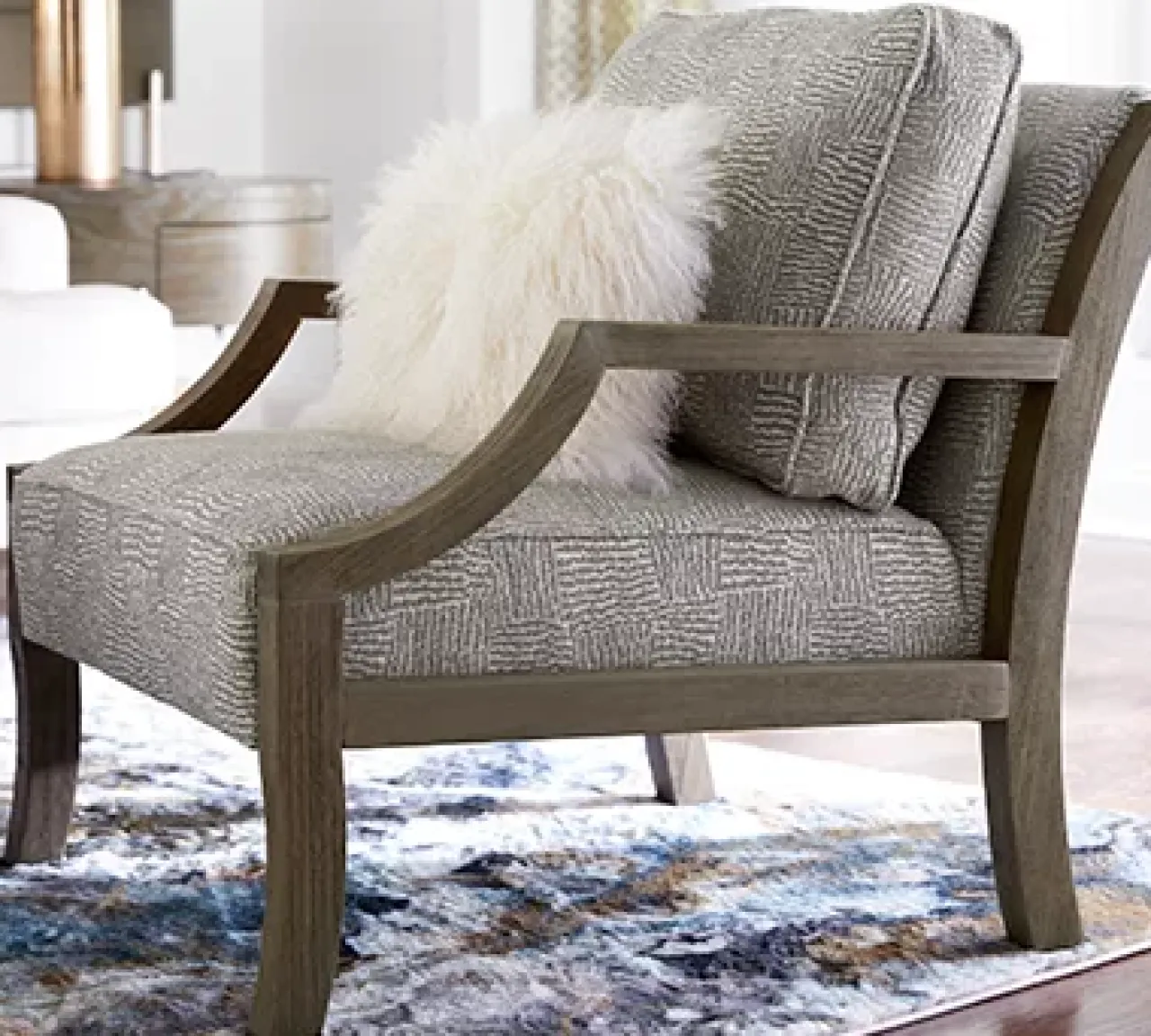 Havertys Gianna Accent Chair Daddio Jute Hot