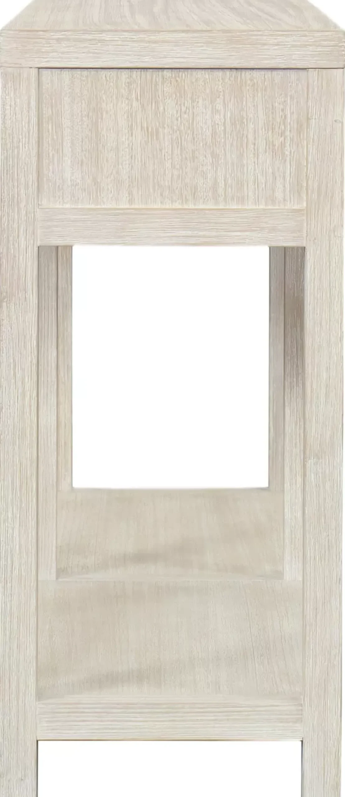 Havertys Ginny Drawer Sofa Table White Washed Discount