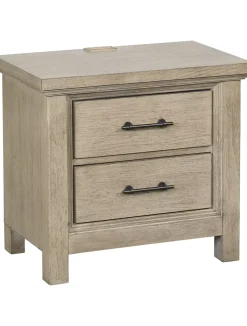 Havertys Grayson Nightstand Grey Best