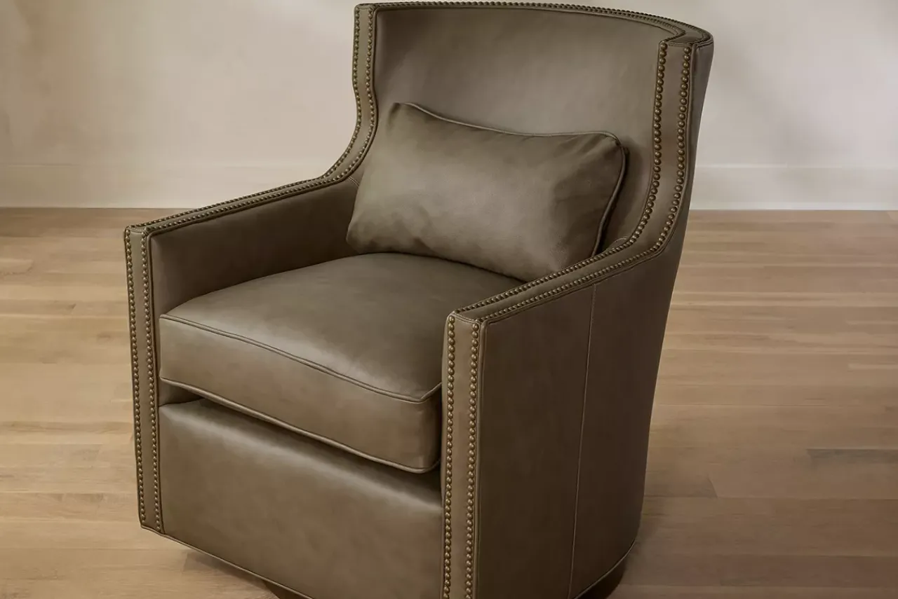 Havertys Harlow Wingback Swivel Chair Best
