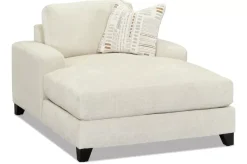 Havertys Harmony Chaise Montera Whitesand
