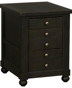 Havertys Harrington Chairside Table Black