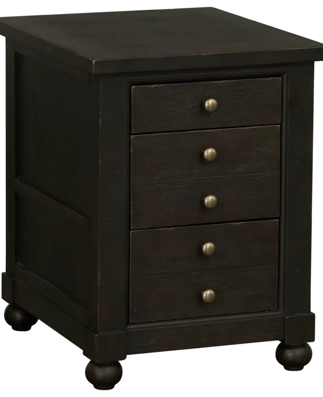 Havertys Harrington Chairside Table Black