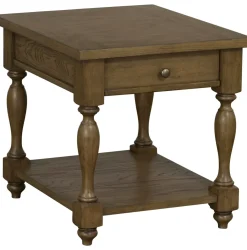 Havertys Harrington End Table Dusty Taupe Discount