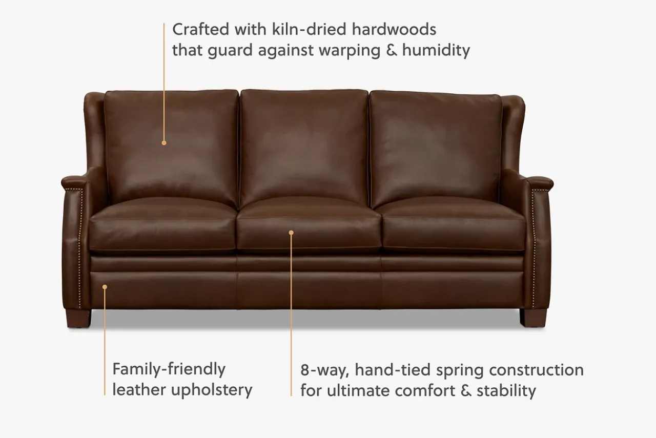 Havertys Hattie Sofa Berrington Chocolate Sale
