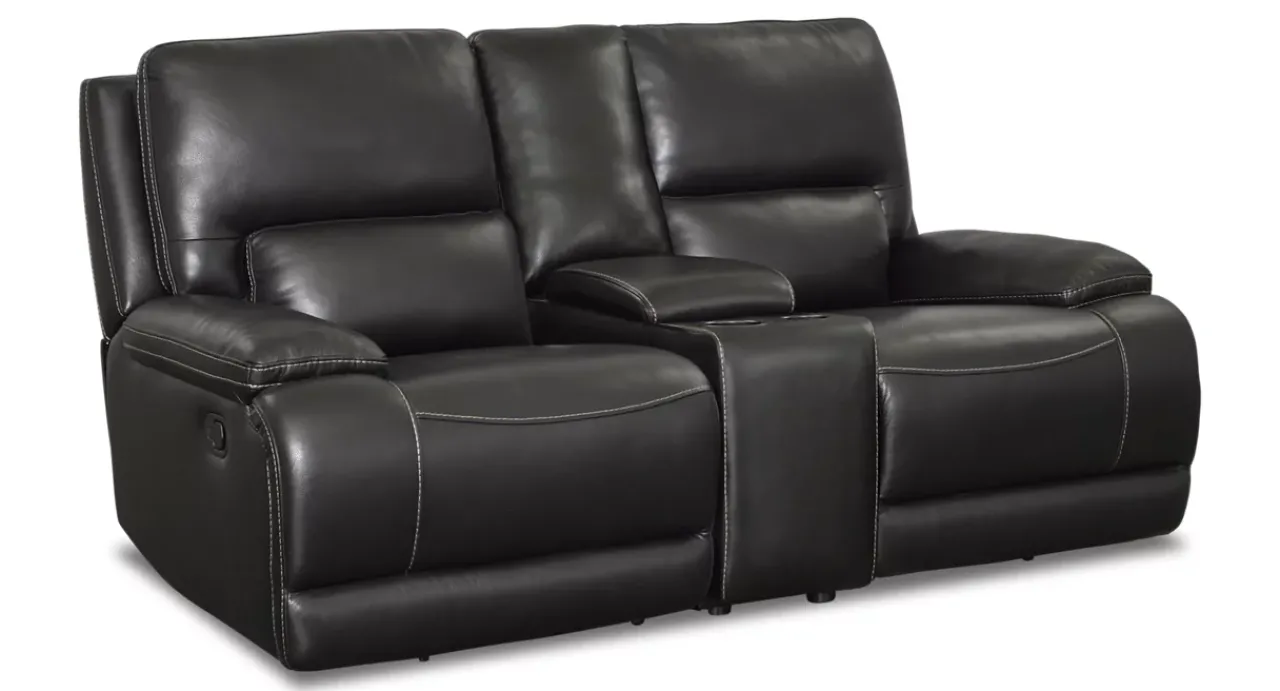 Havertys Haven Manual Reclining Loveseat with Console Online