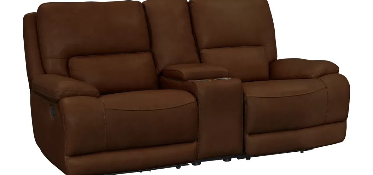 Havertys Haven Manual Reclining Loveseat with Console Online