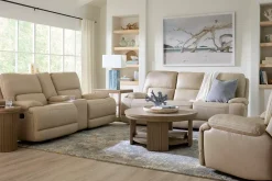 Havertys Haven Power Reclining Loveseat with Console