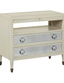 Havertys Hyde Park Nightstand Heather Grey Clearance
