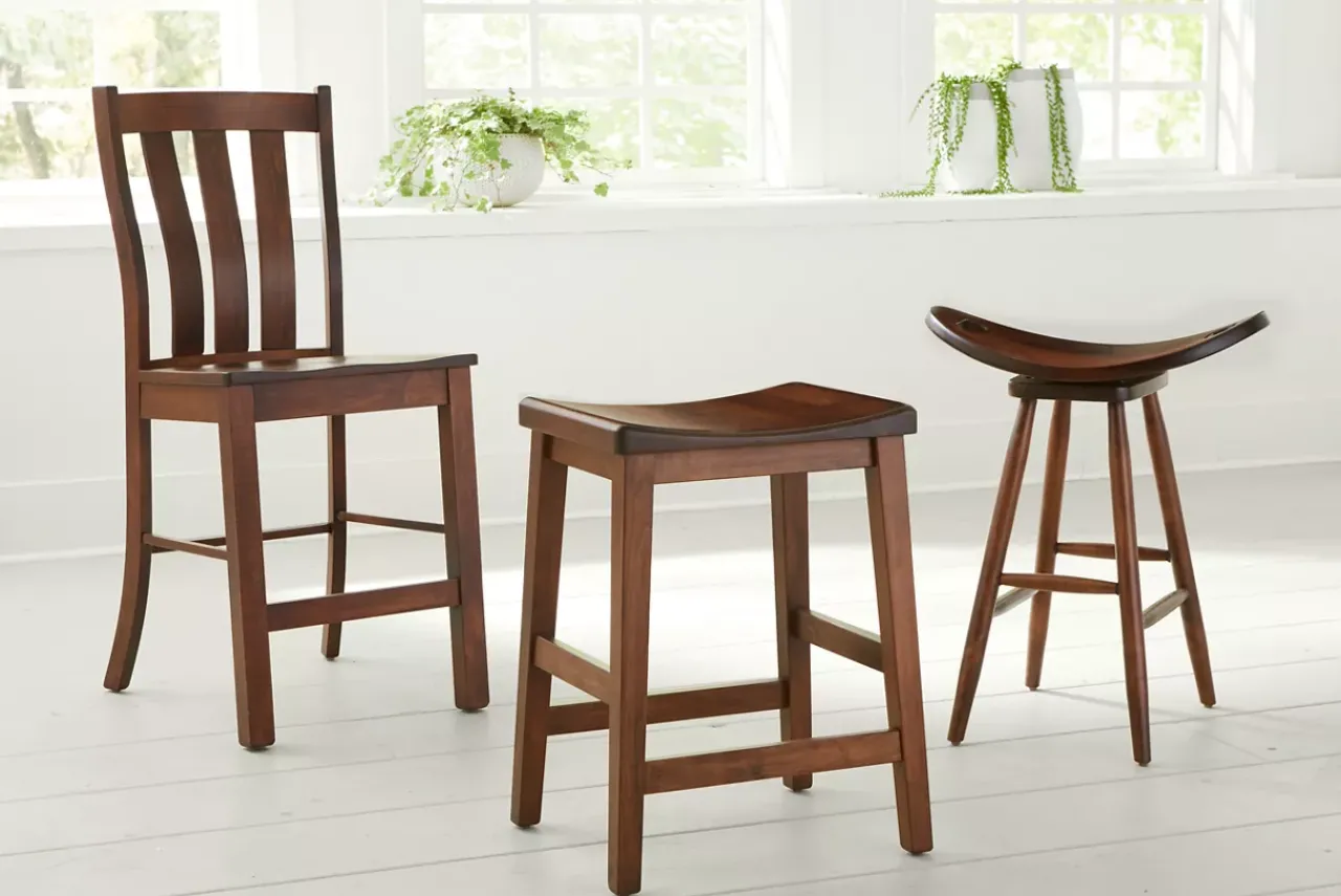 Havertys Jamestown Saddle Stool Hot