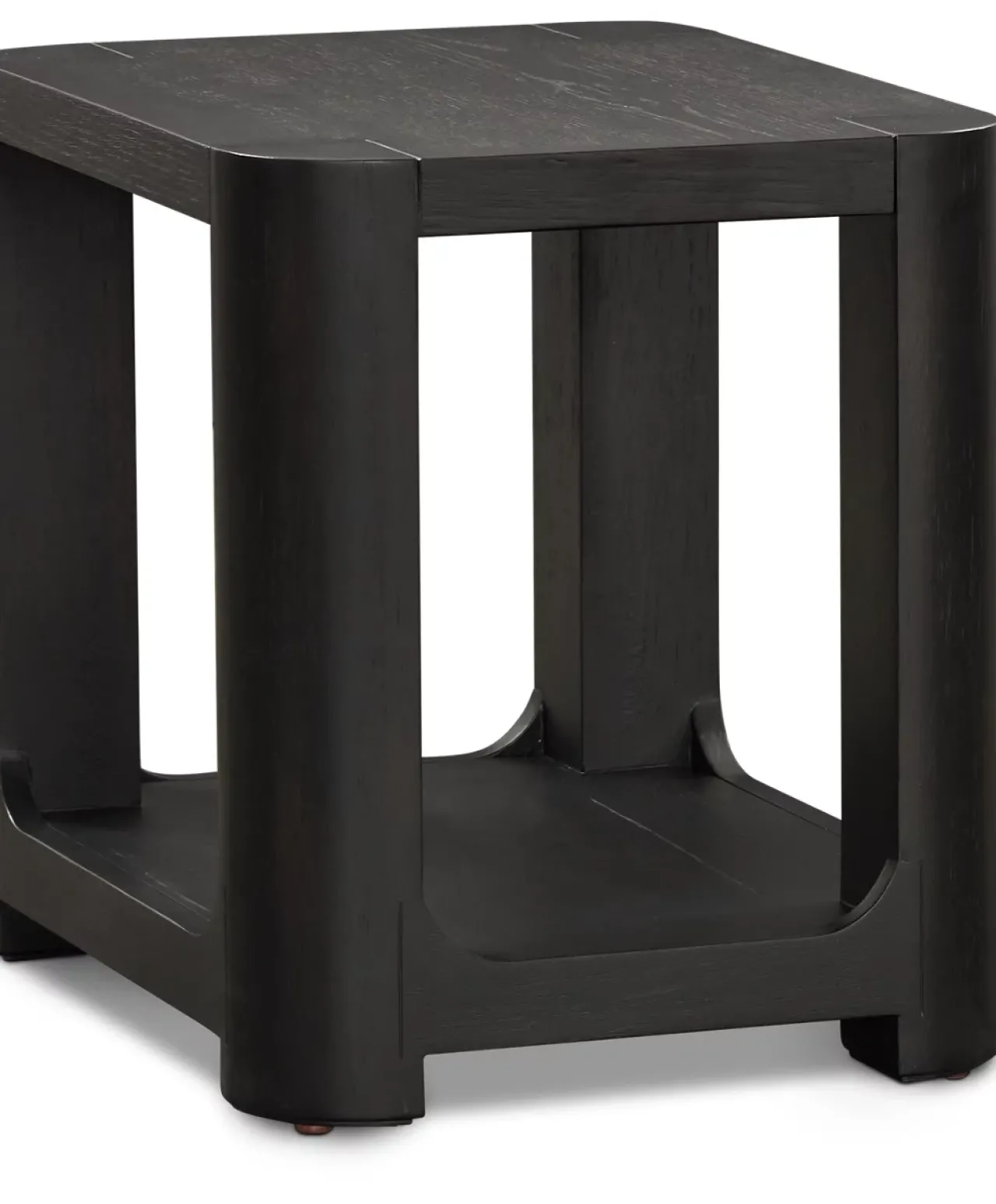 Havertys Kasten Chairside Table Ebony Whiskey Clearance