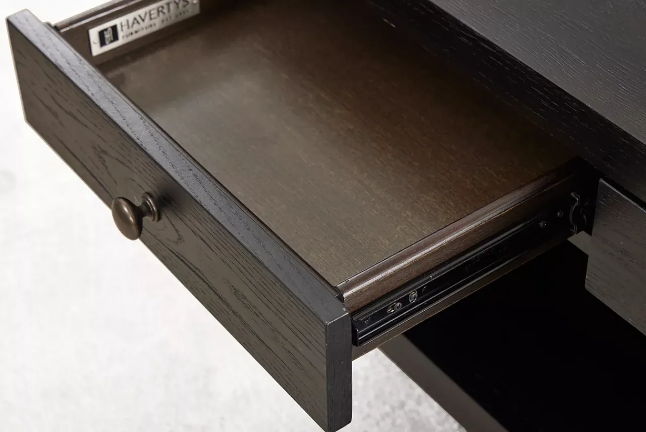 Havertys Kasten Coffee Table Ebony Whiskey New