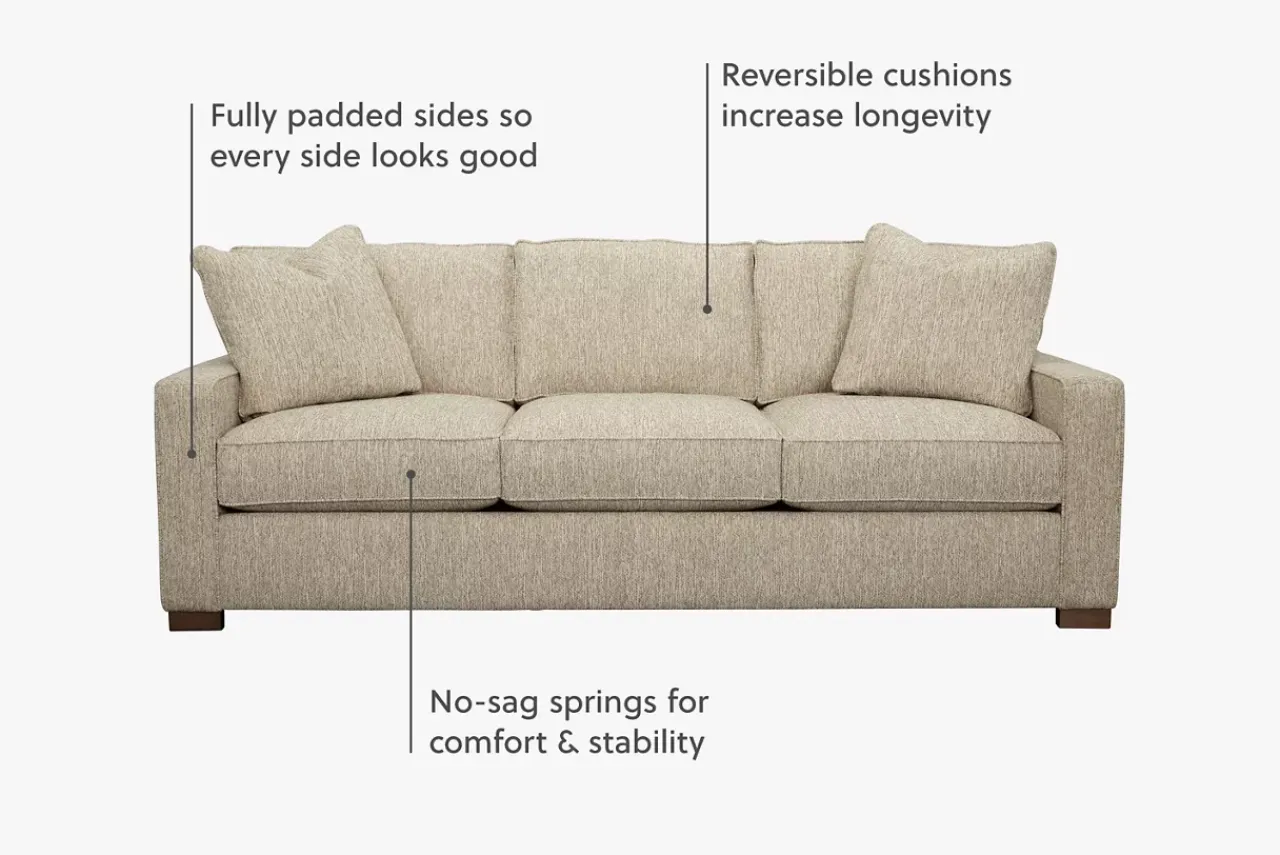 Havertys Katrina Sofa - 3 Seat Discount