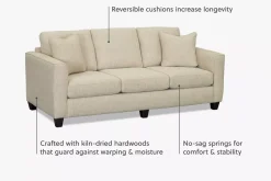 Havertys Keaton Sofa Laredo Stone Clearance