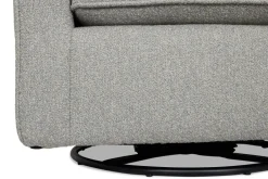 Havertys Keaton Swivel Glider Curly Q Sky Best