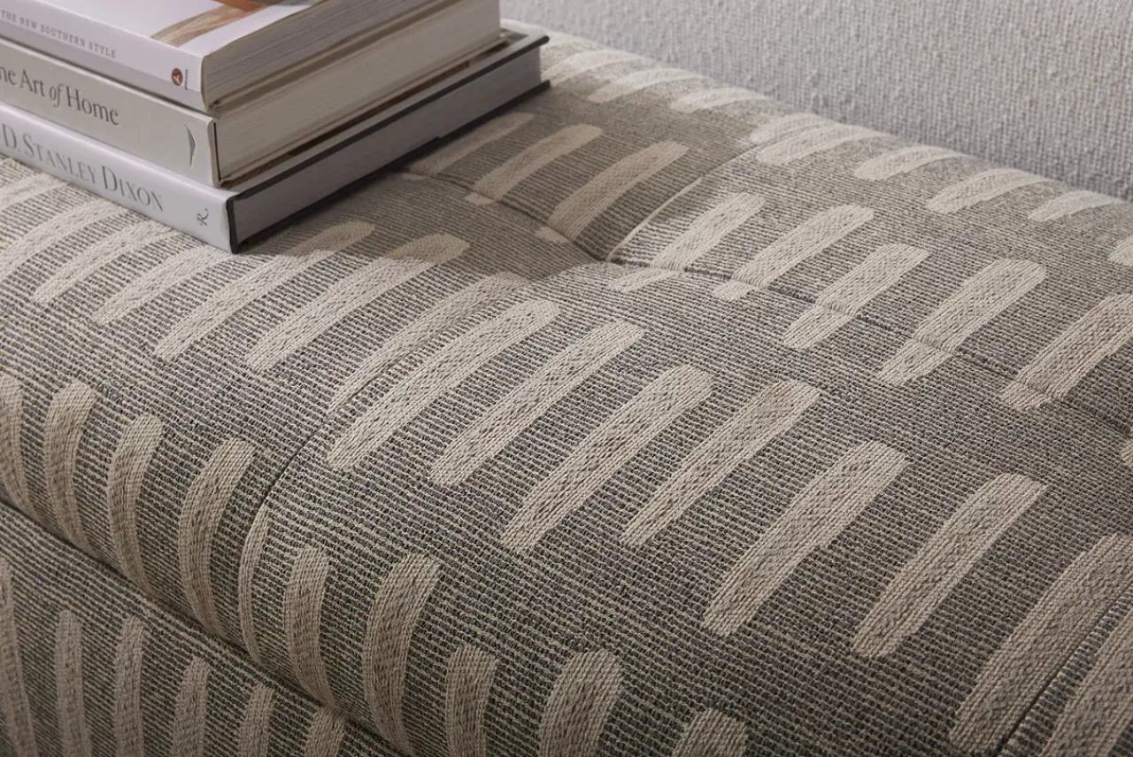Havertys Kelly Storage Bench Chandler Parchment Clearance