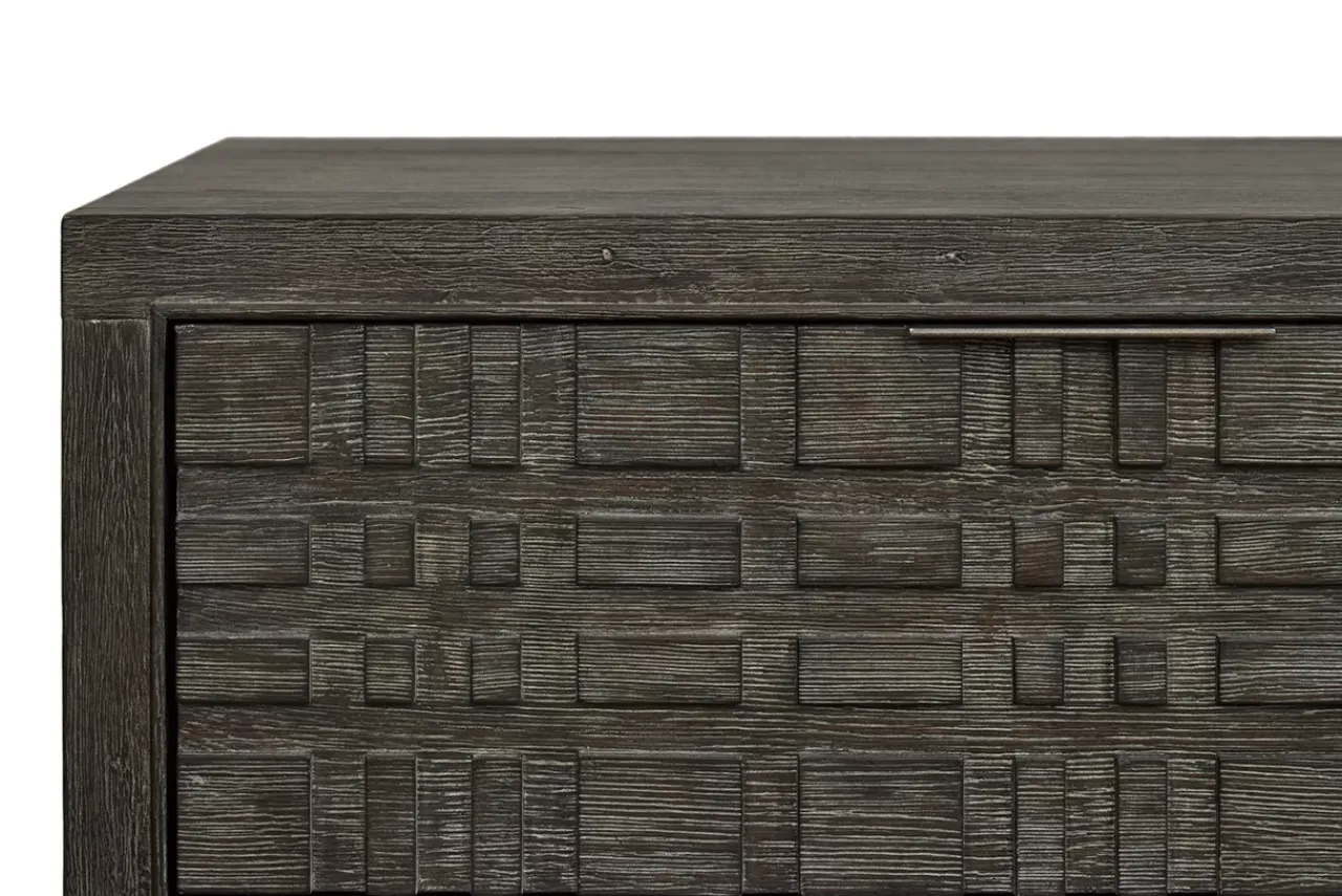 Havertys Keswick Two Drawer Nightstand Charcoal Discount
