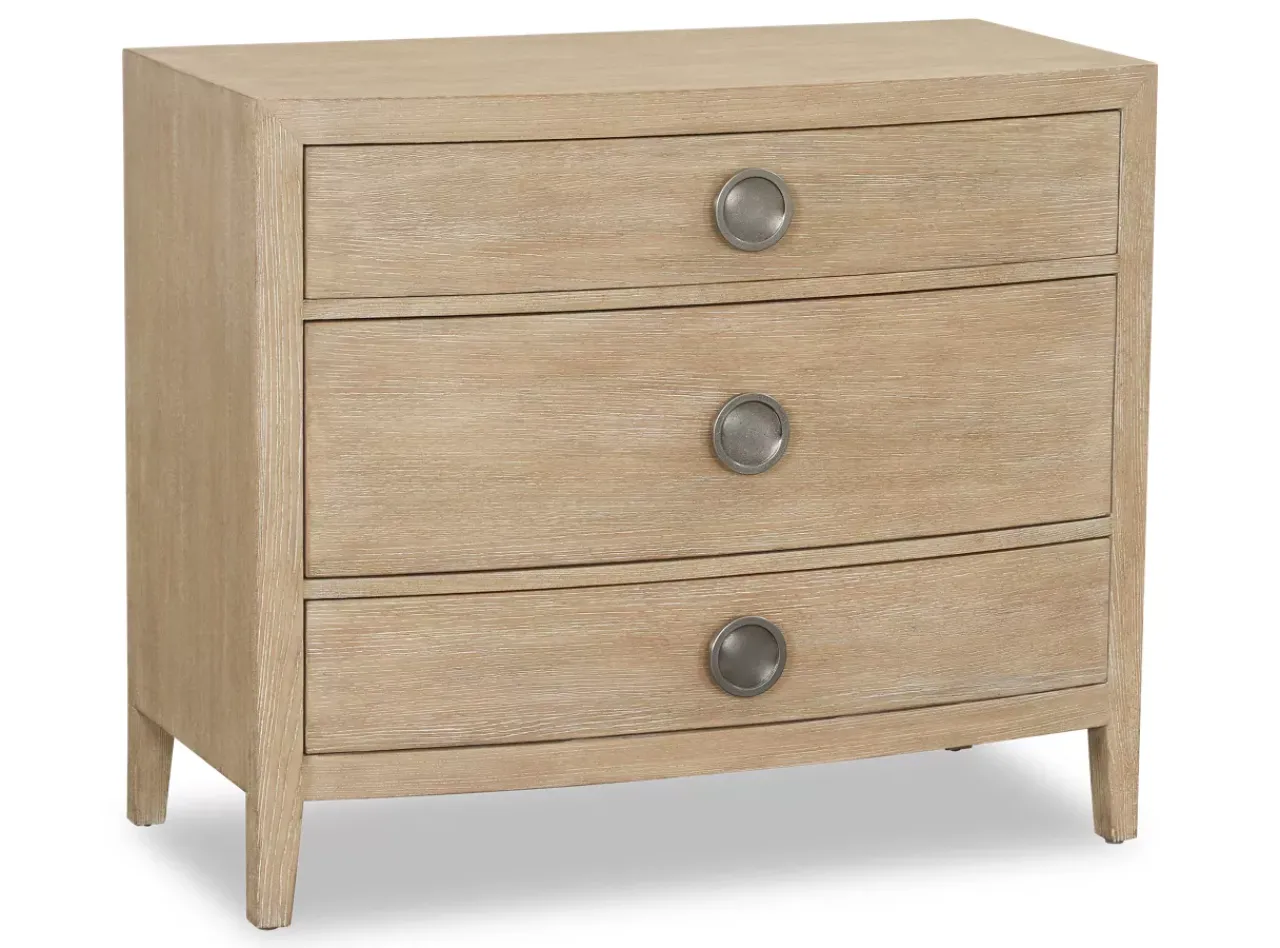 Havertys Lane Park Drawer Nightstand Light Brown New