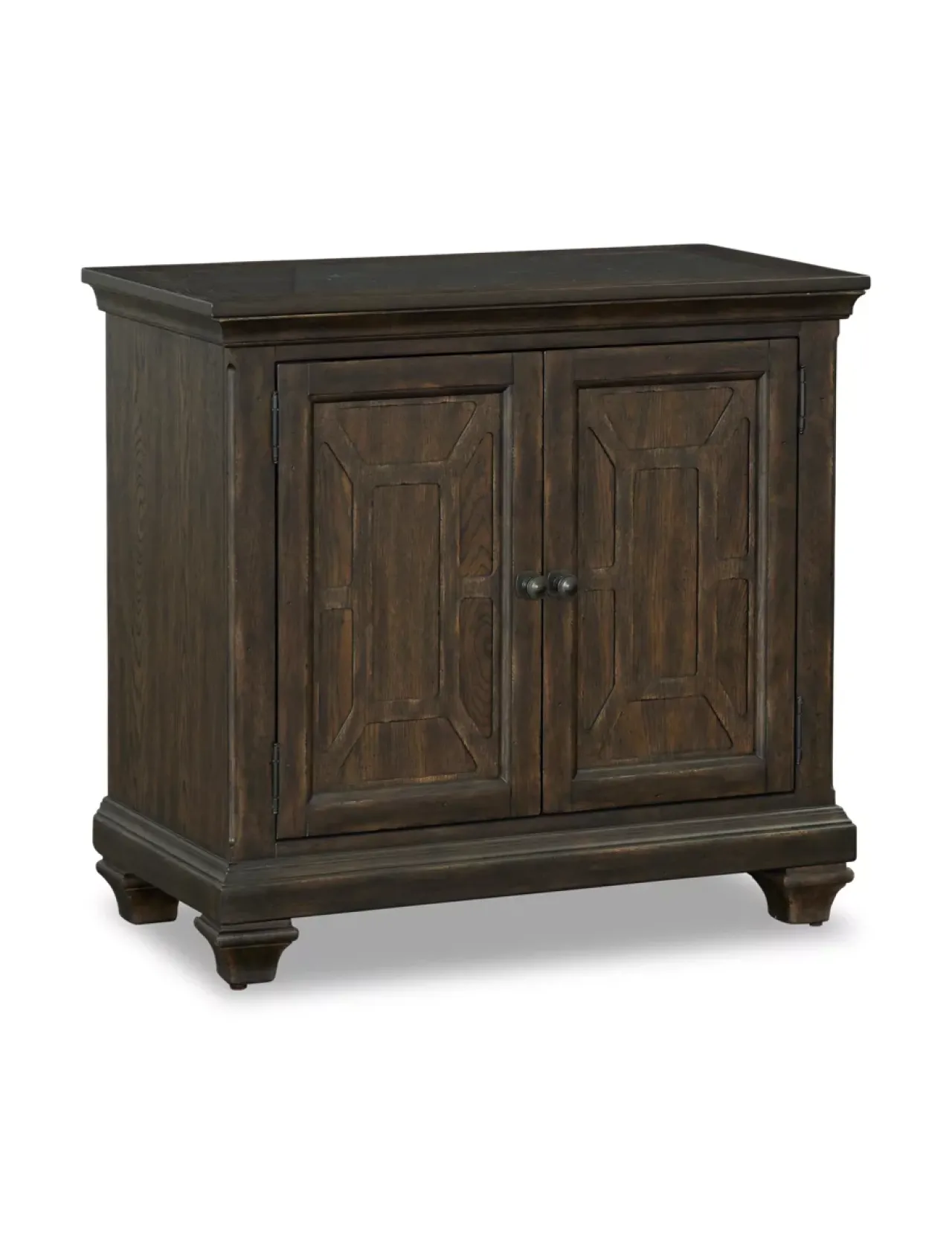 Havertys Laurel Canyon Door Nightstand Saddle Brown Clearance