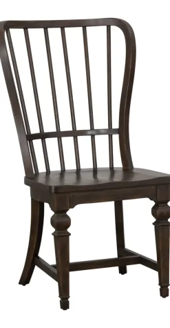 Havertys Laurel Canyon Windsor Chair Saddle Brown